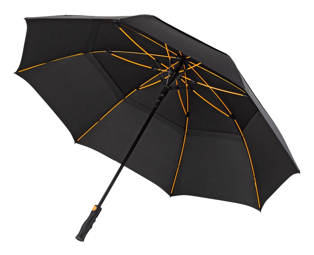 Falcone - Stormparaplu - Automaat - Windproof -  130 cm - Zwart