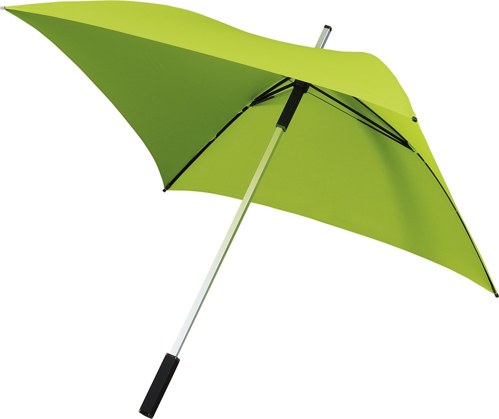 Falcone - Vierkante paraplu - Handopening - Windproof -  130 cm - Lime groen