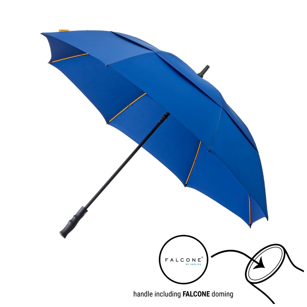 Falcone - Stormparaplu - Automaat - Windproof -  130 cm - Blauw