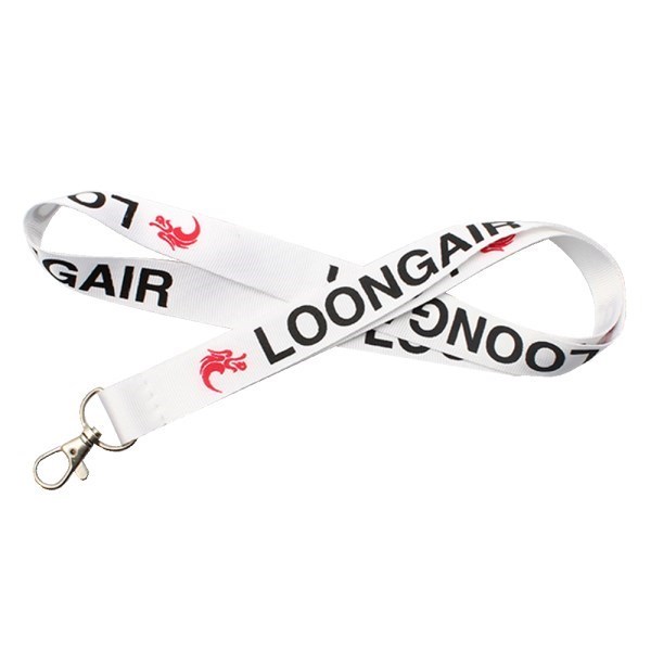 Lanyard RPET met metalen haak 9 x 1,5 cm