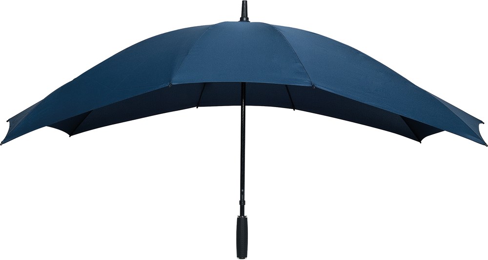 Falcone - Duo paraplu - Handopening - Windproof -  148 cm - Marine blauw