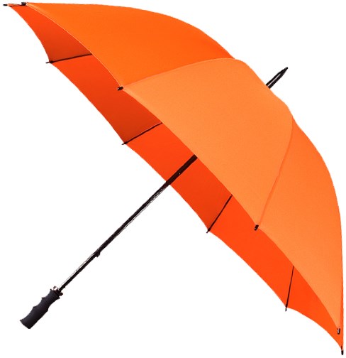 Falcone - Golfparaplu - Handopening - Windproof -  130 cm - Oranje