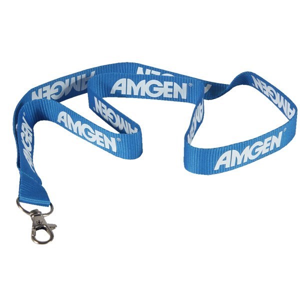 Lanyard polyester met metalen haak 9 x 2,5 cm